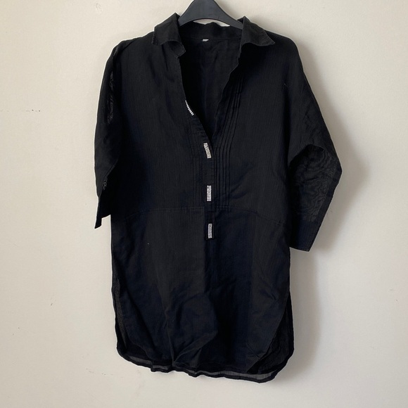 Tops - Black Shirt Dress